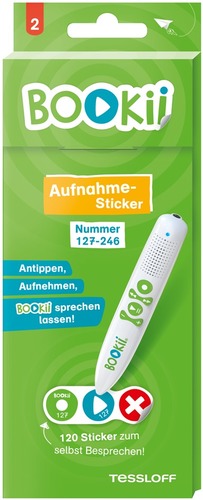 BOOKii Aufnahmesticker Paket 2