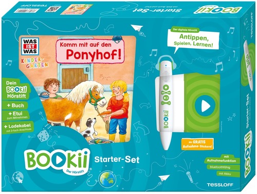 BOOKii Starter-Set WAS IST WAS Kindergarten Komm mit auf den Ponyhof!