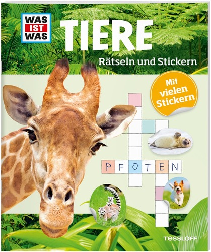 WAS IST WAS Rätseln und Stickern. Tiere