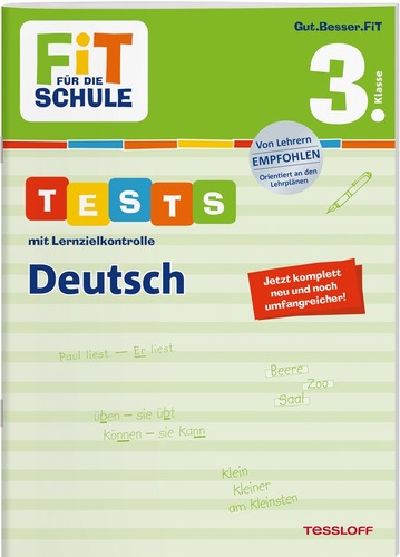 FiT für die Schule. 3. Klasse. Tests mit Lernzielkontrolle. Deutsch