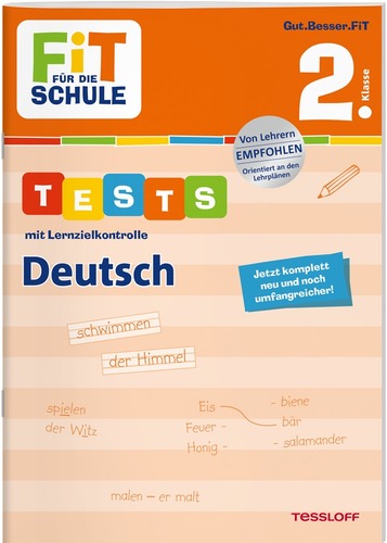 FiT für die Schule. 2. Klasse. Tests mit Lernzielkontrolle. Deutsch