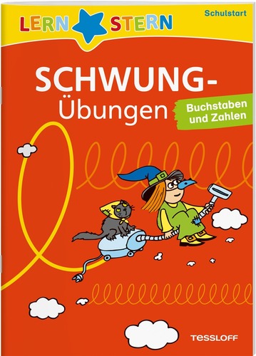 Lernstern. Schwungübungen. Schulstart