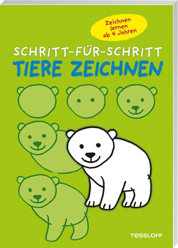 Schritt-für-Schritt Tiere zeichnen. Ab 4 Jahren