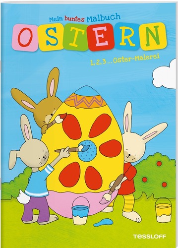 Mein buntes Malbuch. Ostern. 1,2,3 - Oster-Malerei