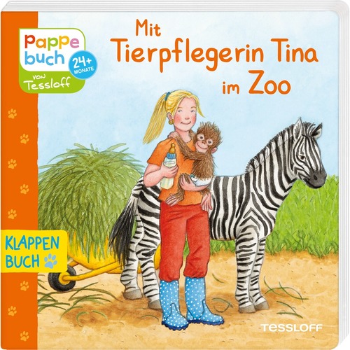 Mit Tierpflegerin Tina im Zoo. Klappenbuch.