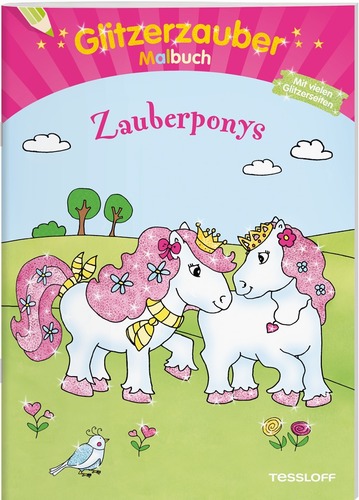 Glitzerzauber-Malbuch. Zauberponys.