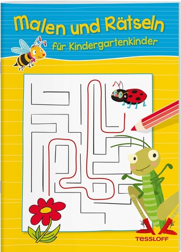 Malen und Rätseln für Kindergartenkinder. Gelb