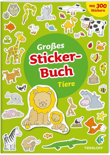 Großes Stickerbuch. Tiere