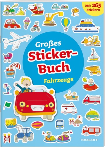 Großes Stickerbuch. Fahrzeuge