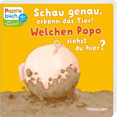 Schau genau, erkenn das Tier! Welchen Popo siehst du hier?