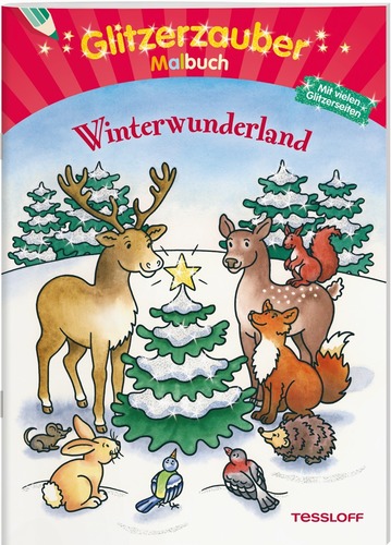 Glitzerzauber-Malbuch. Winterwunderland