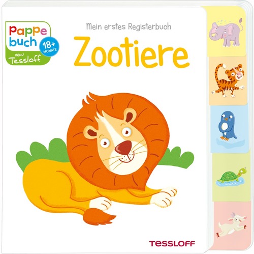 Mein erstes Registerbuch. Zootiere