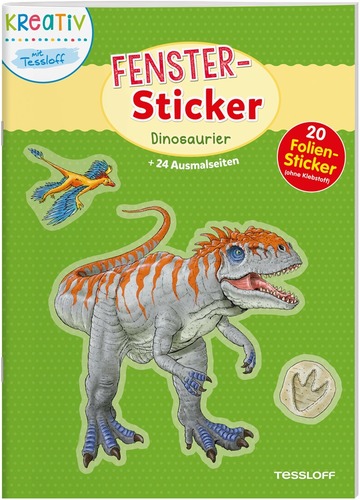 Fenster-Sticker. Dinosaurier