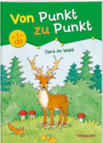 Von Punkt zu Punkt. Tiere im Wald