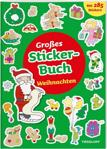 Großes Stickerbuch. Weihnachten