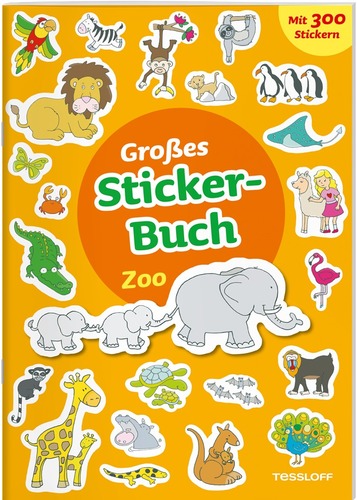 Großes Stickerbuch. Zoo