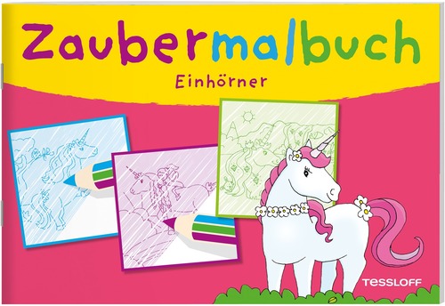 Zaubermalbuch. Einhörner