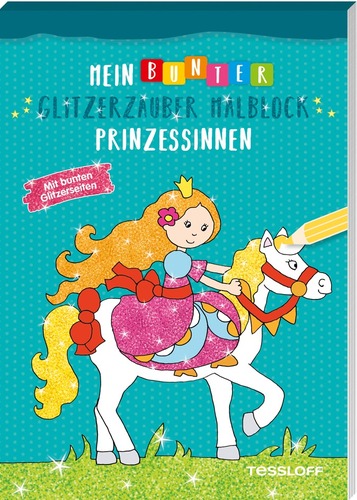 Mein bunter Glitzerzauber Malblock. Prinzessinnen