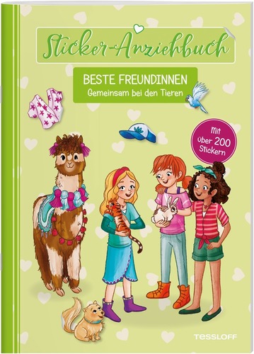 Sticker-Anziehbuch Beste Freundinnen. Gemeinsam bei den Tieren