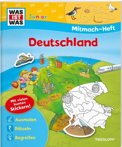 WAS IST WAS Junior Mitmach-Heft. Deutschland