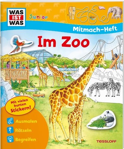 WAS IST WAS Junior Mitmach-Heft. Im Zoo